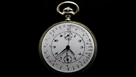 Antique Dial Chronograph Watch Stock Footage 71399614