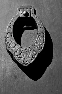 Antique  door knocker Stock Photos