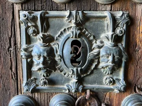 Antique doorlock Stock Photos