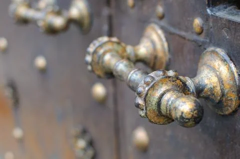 Antique dorrhandle Stock Photos