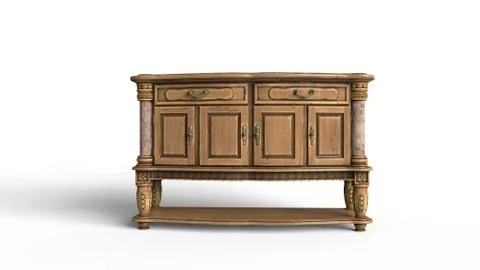 Antique Drawer Stock Illustration