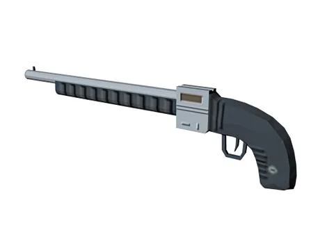 Antique dueling pistol as a muzzle loading Stock Illustration