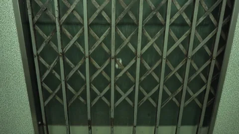 Antique elevator gracefully ascending 1 Stock Footage 255599517