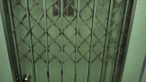 Antique elevator gracefully ascending Stock Footage 255599737