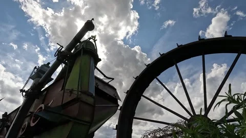 Antique Farm Implement 스톡 동영상 249857931