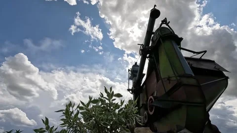 Antique Farm Implement 스톡 동영상 249857932