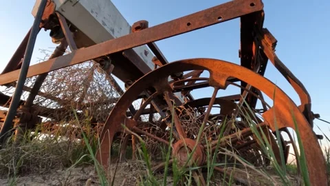 Antique Farm Implement Stock Footage 249919453