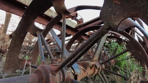 Antique Farm Implement Video stock 249919539