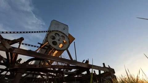 Antique Farm Implement Video stock 249950418