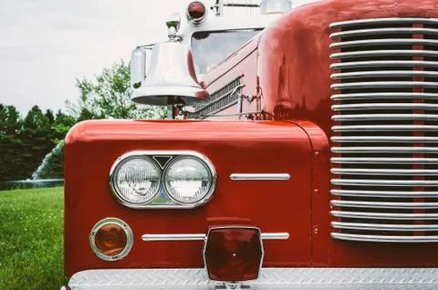 Antique firetruck Stock Photos