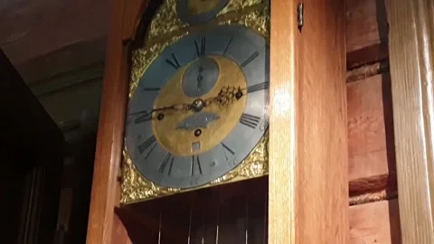 Antique floor clock Stock Footage 133661446