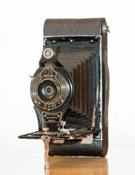 Antique  Folding Camera No 2C Foto stock