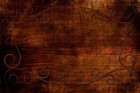 Antique Frame on Background With Texture Stock-Illustration