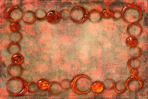 Antique Frame on Background With Texture Stock-Illustration