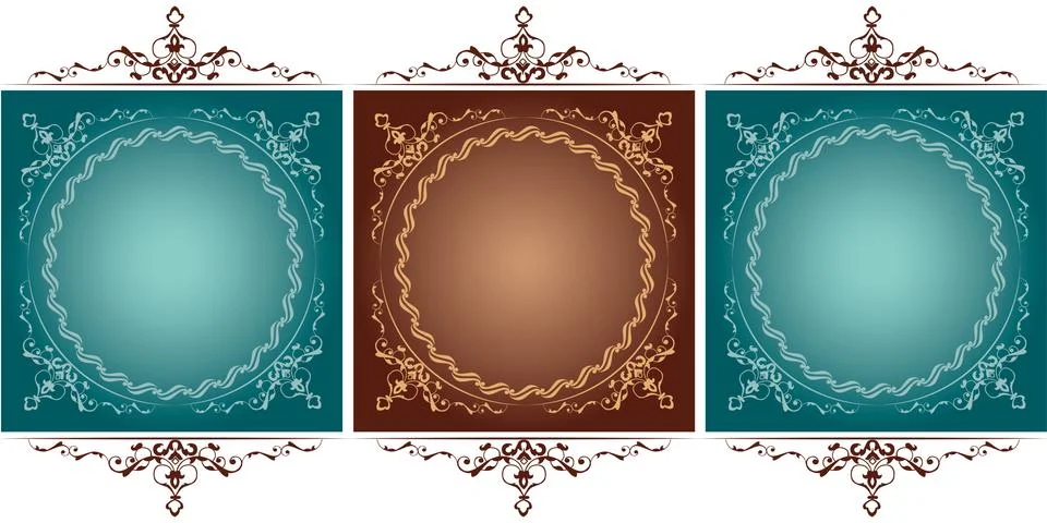 Antique frame Stock Illustration