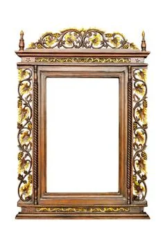 Antique  frame isolated Stock Photos