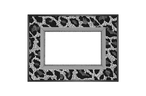 Antique frame isolated on white 스톡 사진