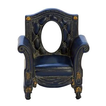 Antique frame in the shape of a chair. Isolated picture Stock Photos