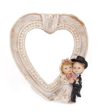 Antique frame valentine Stock Photos