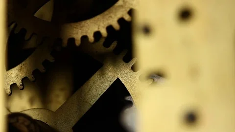 Antique Gears Motion Stockbeeldmateriaal 77698264