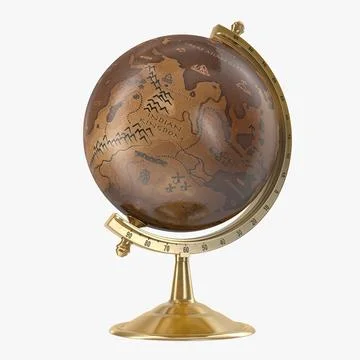 Antique Globe 3 3D Model