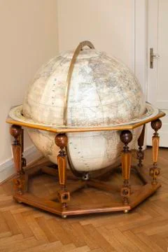 Antique Globe on Stand Stock Photos