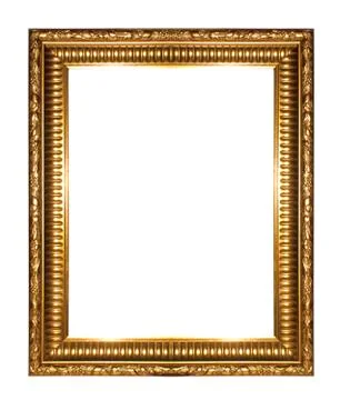 Antique gold frame Stock Photos