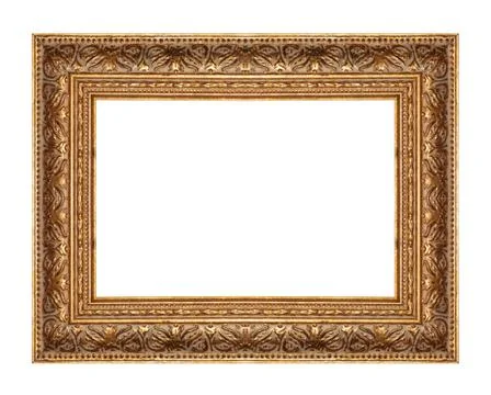 Antique gold frame Stock Photos