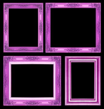 Antique gold  frame Stock Photos