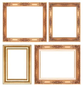 Antique gold  frame Foto stock