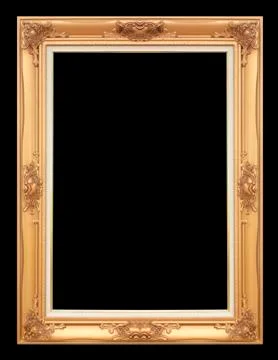 Antique gold frame Stock Photos