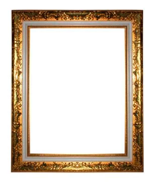 Antique gold frame Stock Photos
