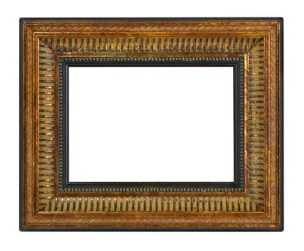 Antique gold frame Stock Photos