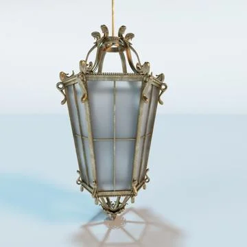 Antique Hanging Lantern 3D Model