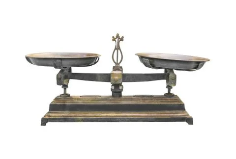 Antique iron scale Stock Photos