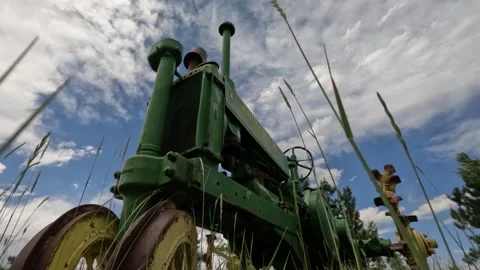 Antique John Deere Tractor Stock Footage 249919195