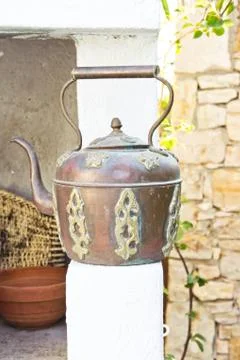 Antique kettle Stock Photos