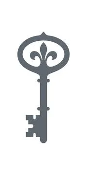Antique key  Stock Illustration