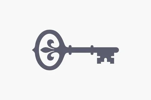 Antique key. Stock Illustration