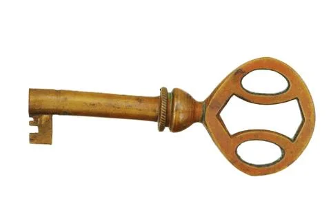 Antique key Foto stock