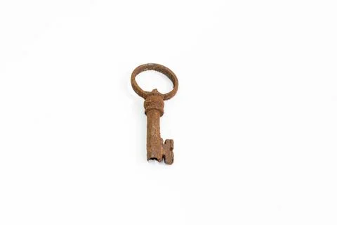 Antique Key Rusty Key Vintage Key Old Fashioned Key Iron Key Rust Metal Key Worn Stock Photos