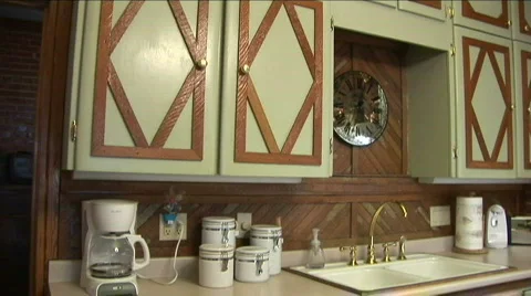 Antique kitchen 2 Stock Footage 567361
