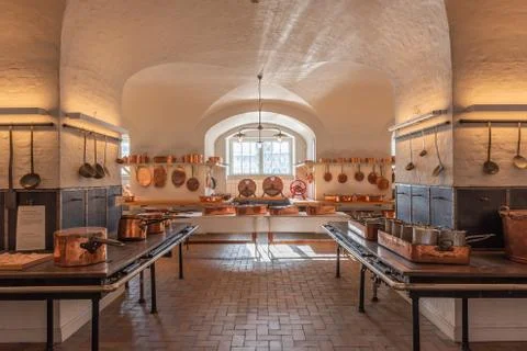 Antique kitchen for professional use Stock Photos