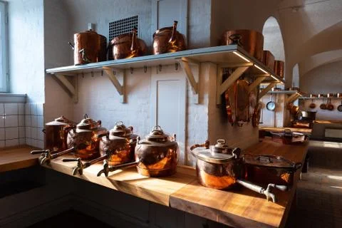 Antique kitchen for professional use Foto stock