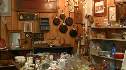 Antique Kitchen Supplies Stock Footage 51868005