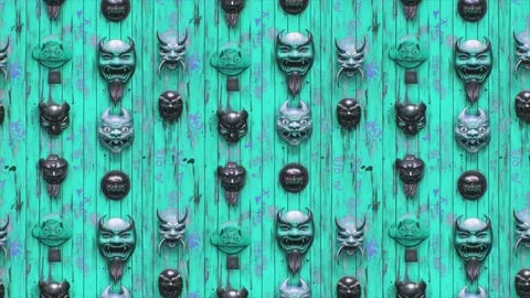 Antique Knocker Vertical Motion Stock Footage 306460637