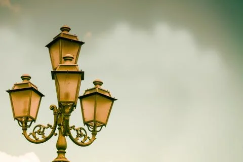 Antique Lamp Background Stockfoto's