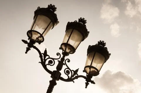 Antique lamp post Stock Photos