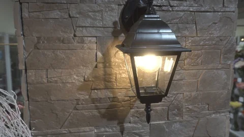 Antique lantern in the greenhouse Stock Footage 106571863