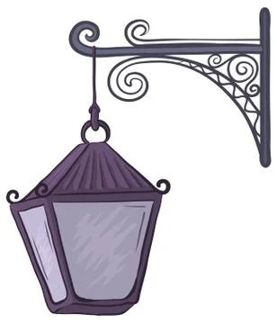 Antique lantern Stock Illustration